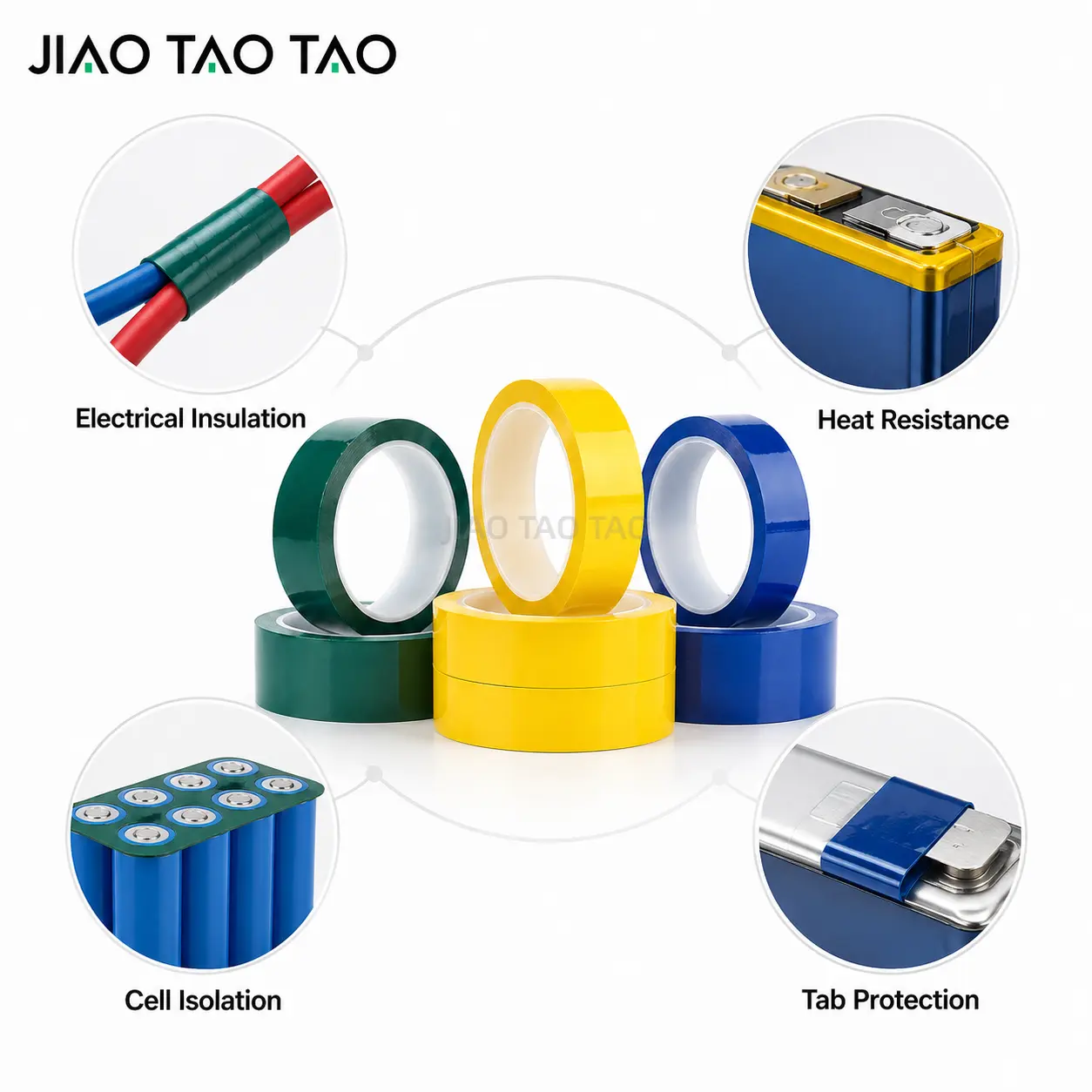Mylar tape for battery pack insulation and cell protection